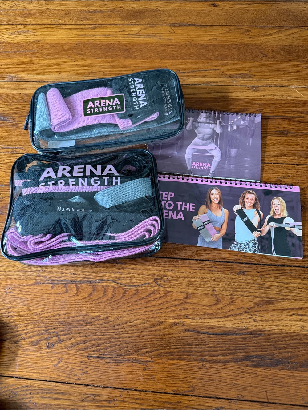Pink and Gray Resistance Band Set